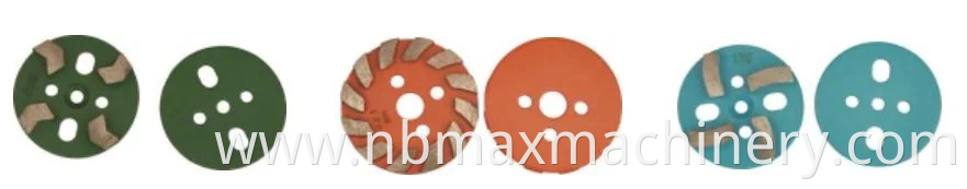 4 Inch Diamond Four Segments Grinding Disc Plate Concrete Floor Polishing Pad Abrasive Grinding Wheel for Stone